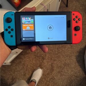 Nintendo Handheld Console - Bright Red and Blue